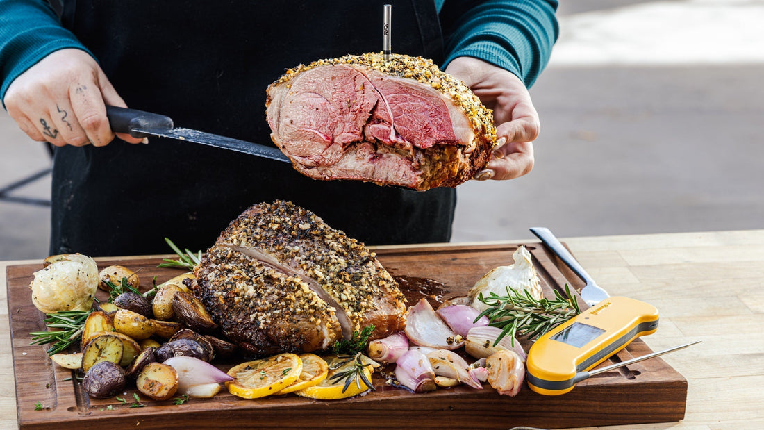 Smoked Leg of Lamb with Garlic Herb Crust