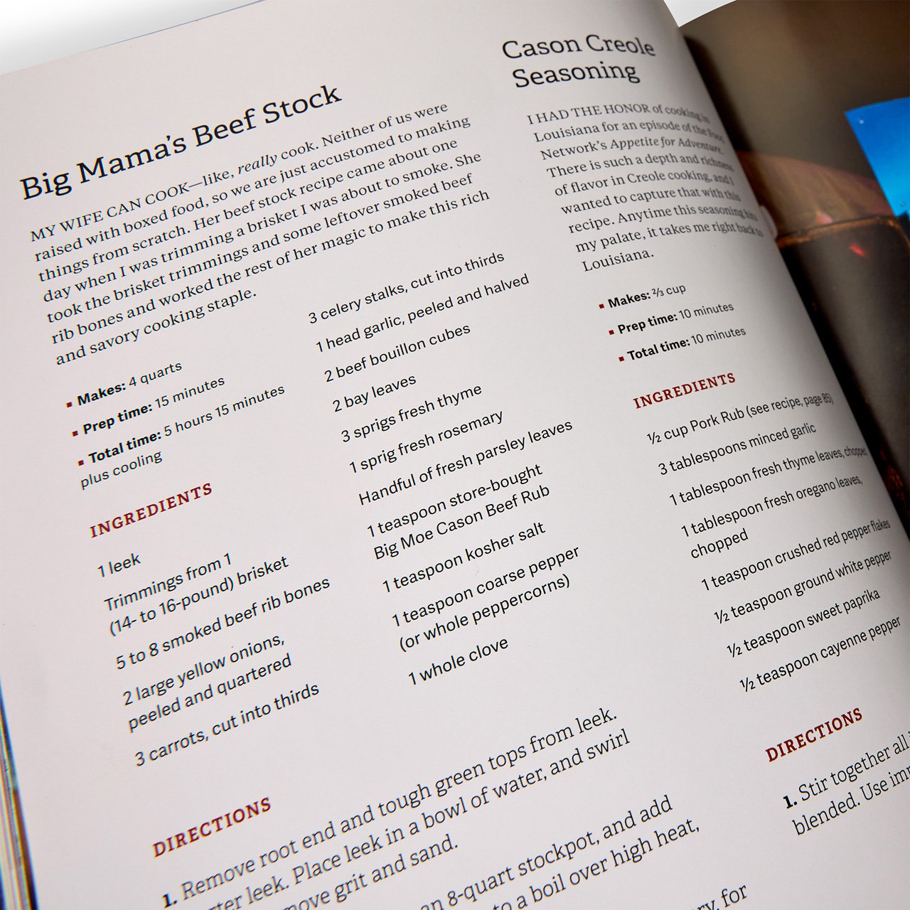 Big Moe's Big Book of BBQ, 75 Recipes From Brisket and Ribs to Cornbread and Mac and Cheese by Moe Cason