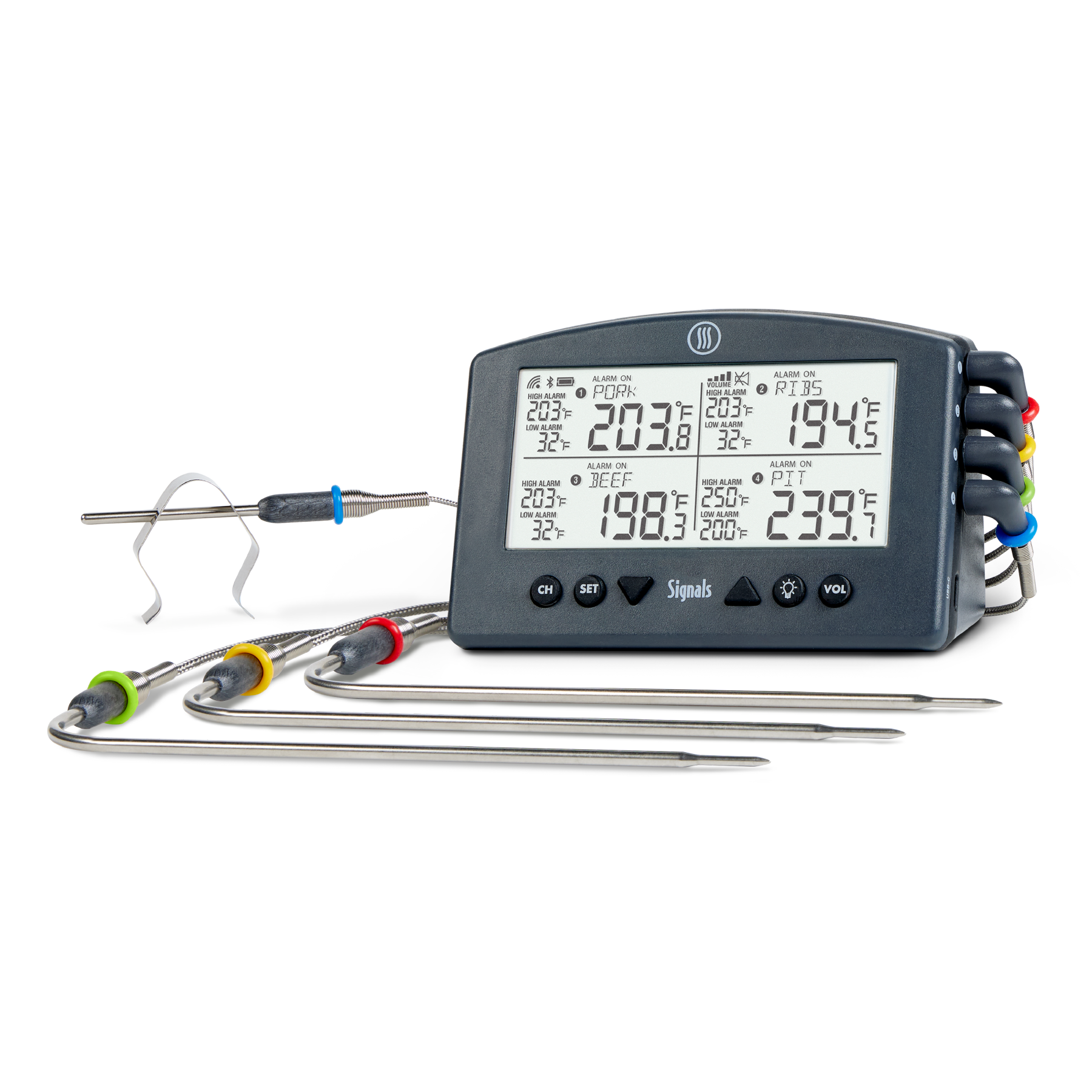 Signals™ BBQ Alarm Thermometer with Wi-Fi and Bluetooth® Wireless Technology