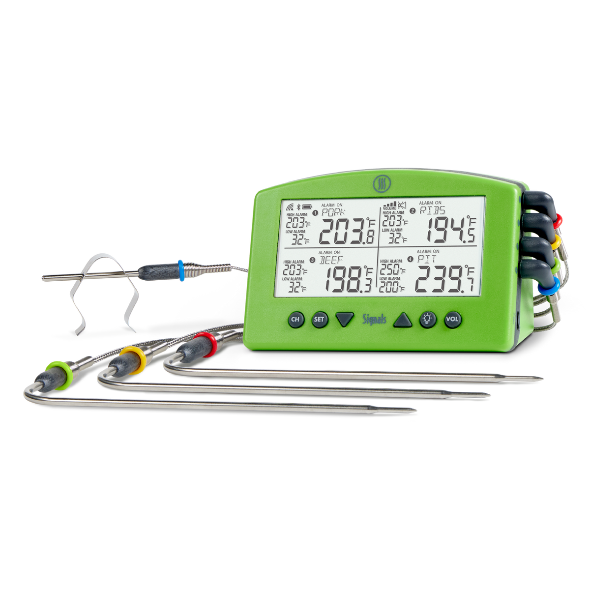 Signals™ BBQ Alarm Thermometer with Wi-Fi and Bluetooth® Wireless Technology