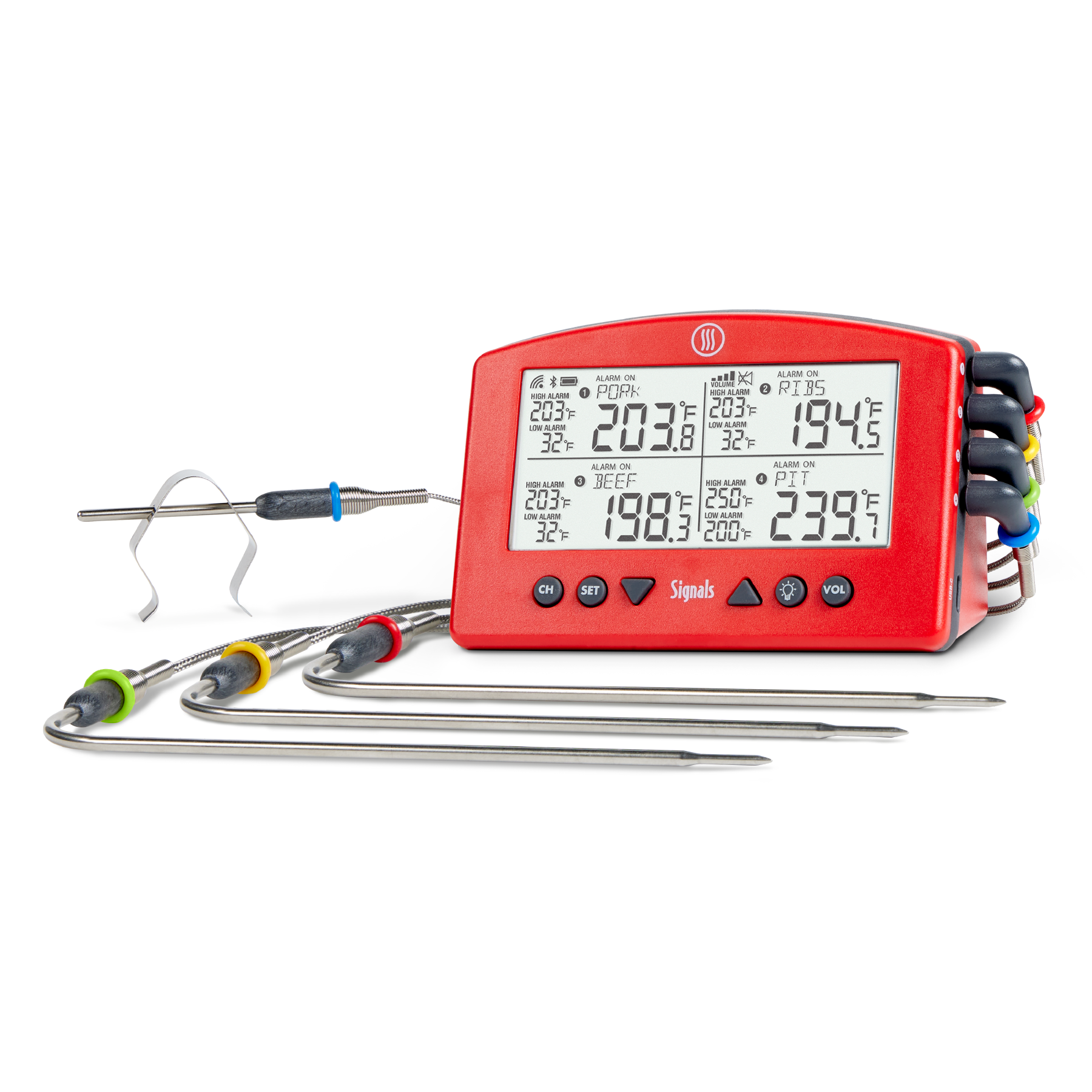 Signals™ BBQ Alarm Thermometer with Wi-Fi and Bluetooth® Wireless Technology