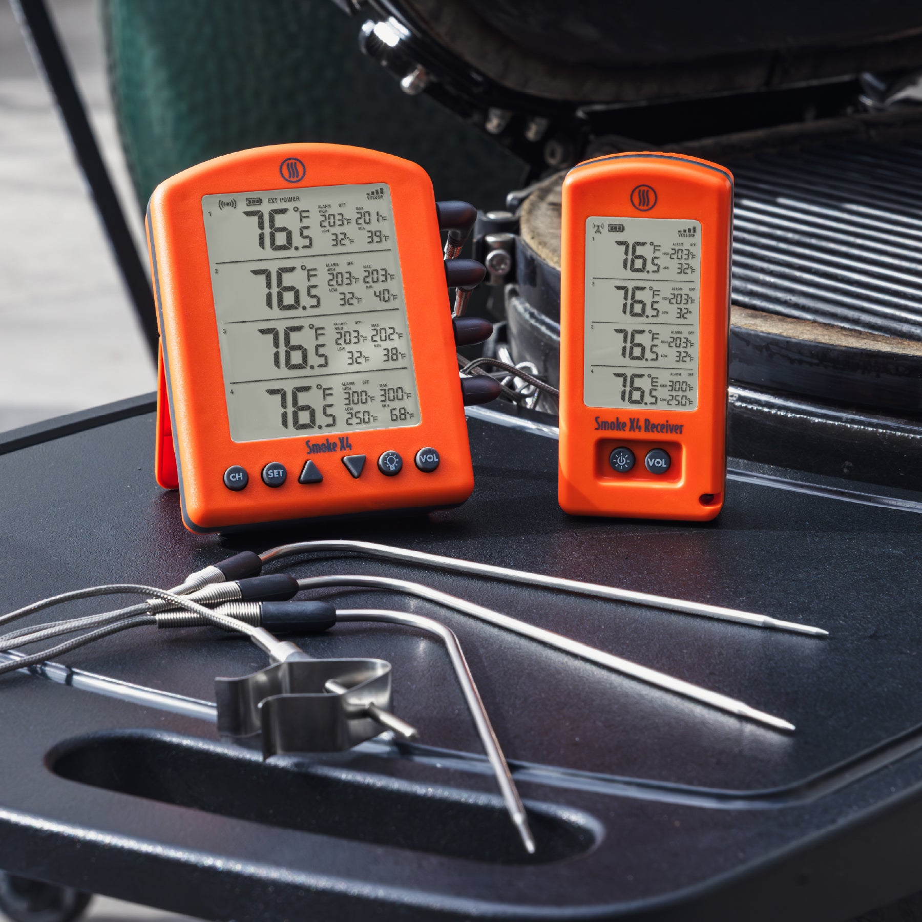 Smoke X4® Long-Range Remote BBQ Alarm Thermometer