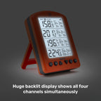 Smoke X4® Long-Range Remote BBQ Alarm Thermometer