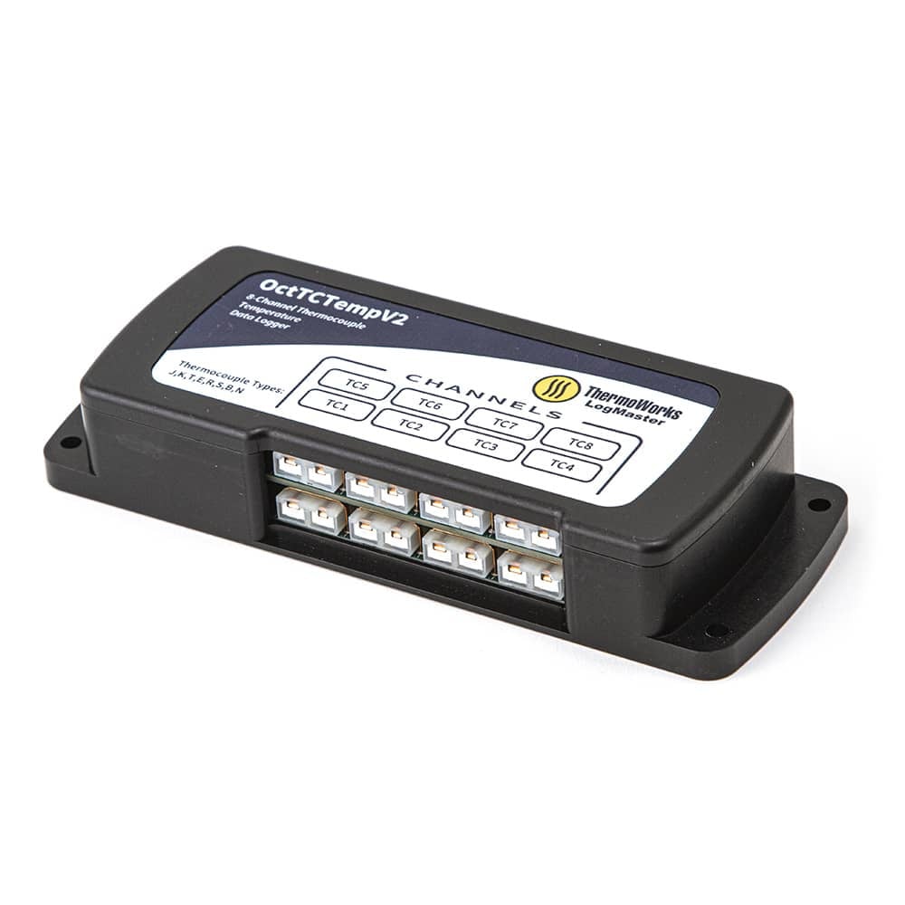 LogMaster OctTemp 8-Channel Thermocouple Logger (TCTempX8)