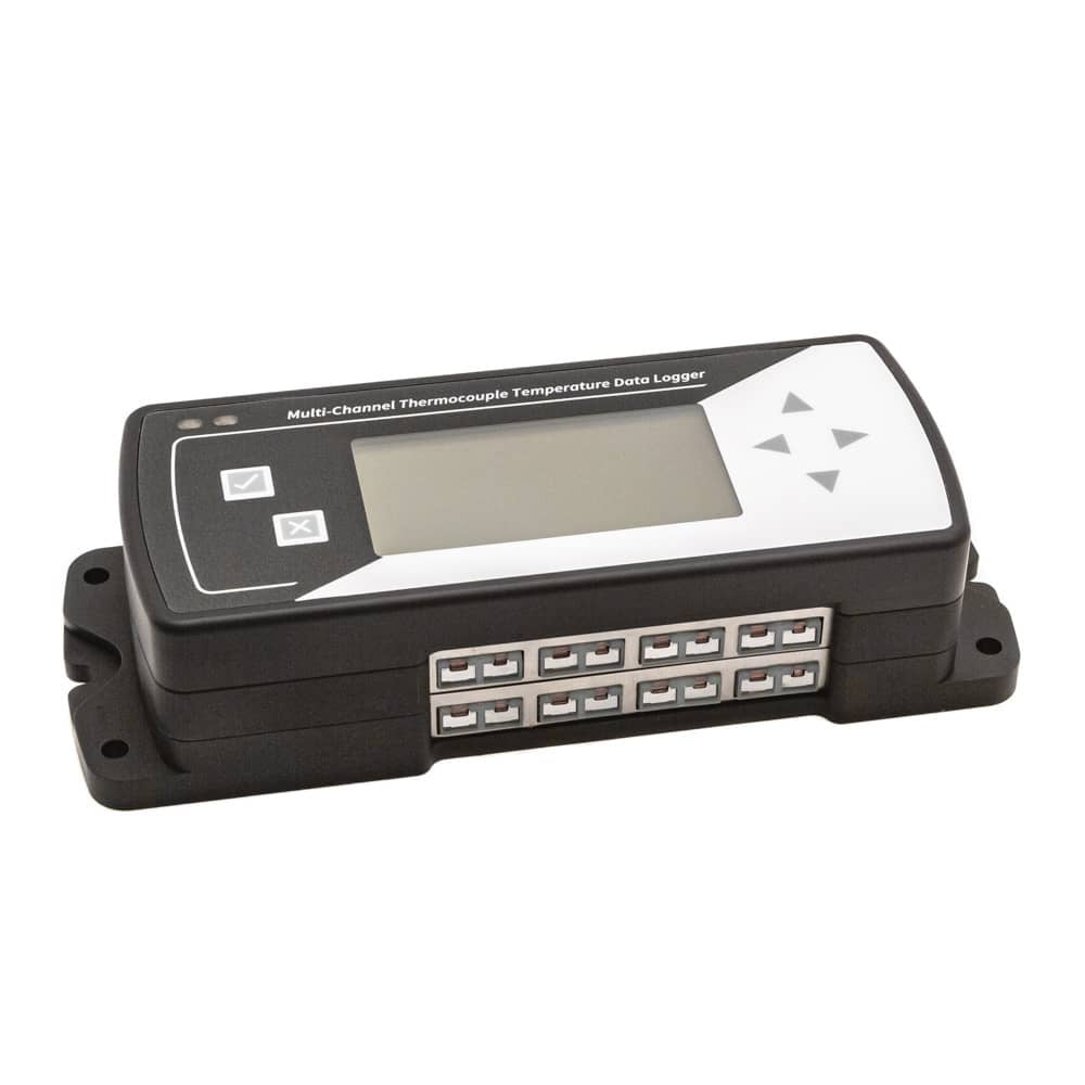 LogMaster 8-Channel Thermocouple Logger, LCD Display