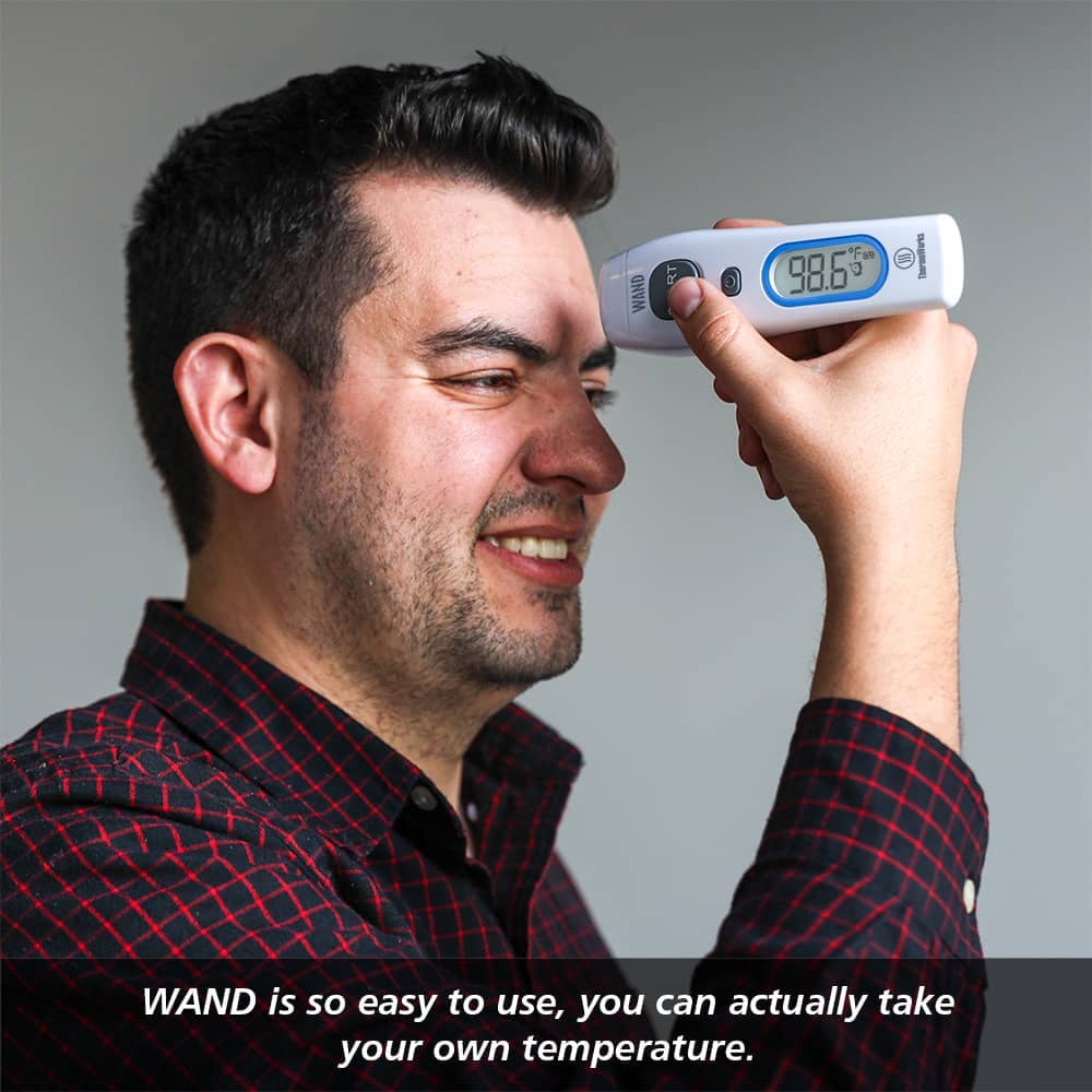 WAND™ - Non-Contact Forehead Thermometer (FDA-Cleared)