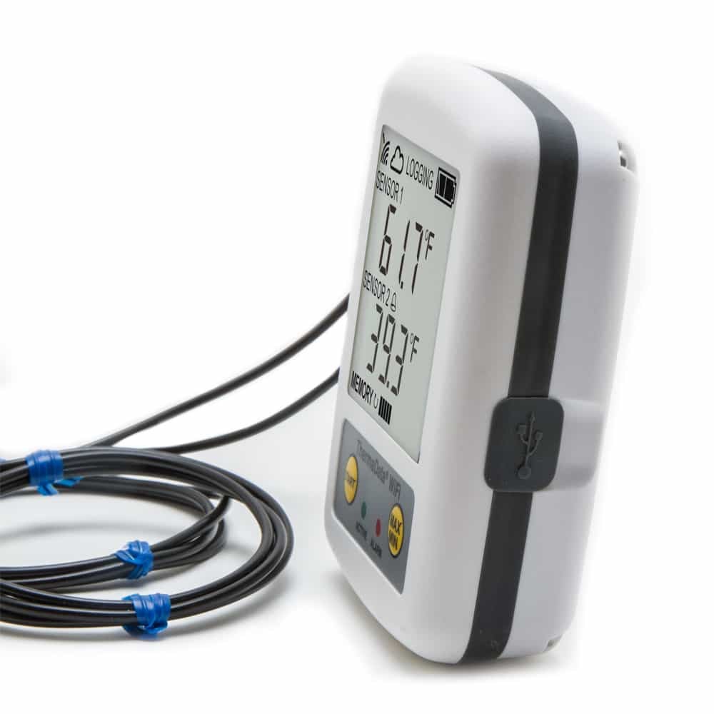 ThermaData® WiFi Temp Data Logger (1 or 2 Probes)