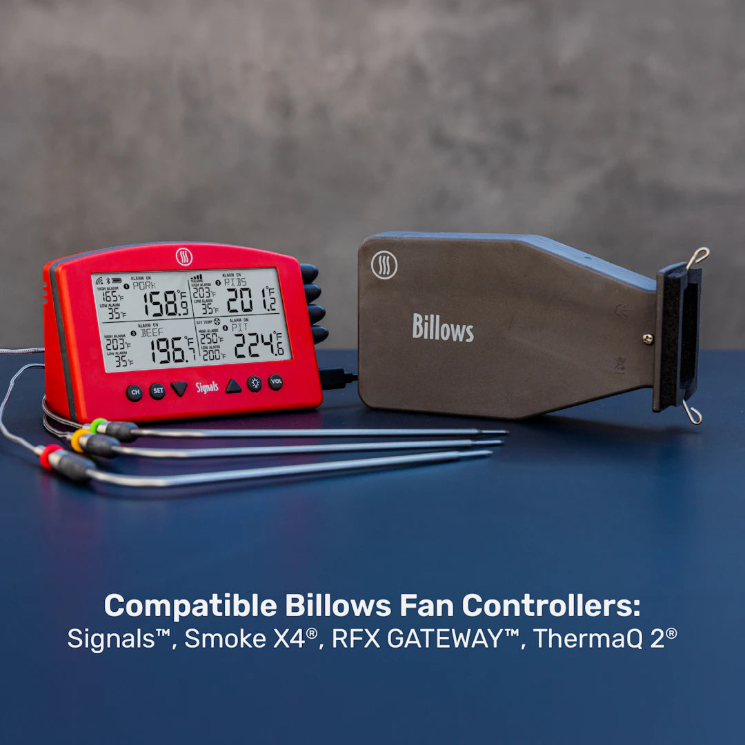 Billows® BBQ Temperature Control Fan Kit with Damper