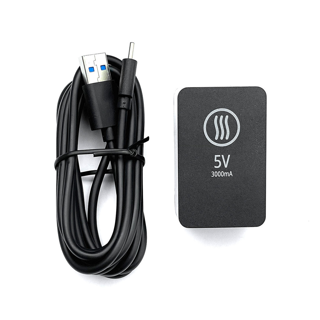 5 Volt AC Adapter and USB-C Cable